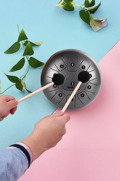 Midex TD-1211SM Çelik Dil Davul Handpan 12 İnç 11 Ton Steel Tongue Drum Full Set - 3