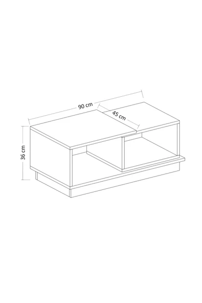 Oslo Tv Ünitesi ve Viyana Orta Sehpa Takım Beyaz/Kahverengi, Oturma Odası SET - 5