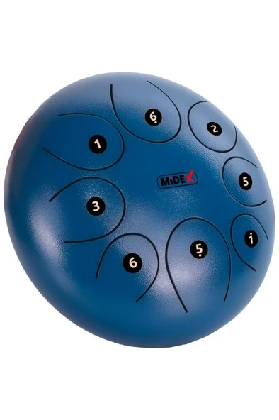 Midex TD-108BL Çelik Dil Davul Handpan 10 İnç 8 Ton Steel Tongue Drum Full Set - 2
