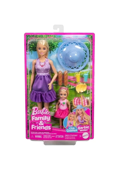 Barbie Malibu ve Chelsea ve Aksesuarları JBF43 Lisanslı Ürün ürün görseli 1