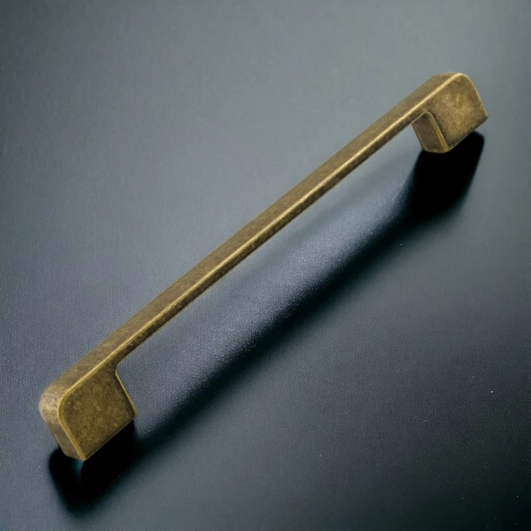 Metal Kulp 160 mm -16 cm Mobilya Çekmece Mutfak Dolabı Dolap Kulpları Kulbu Kulpu Antik Sarı - Resim 3