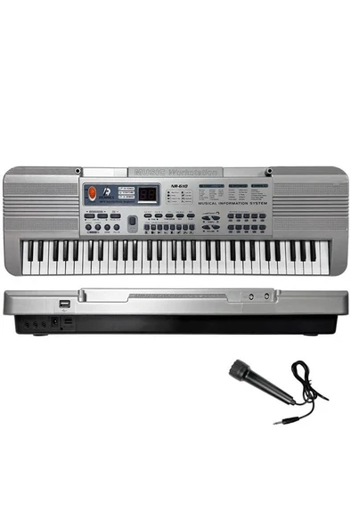 Rennes NR-610 Çocuklar İçin 61 Tuşlu Org USB MP3 Pilli Mikrofonlu Org (3-12 Yaş) - 2