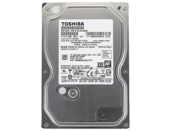 500GB TOSHİBA DT01ACA050 HARDDİSK