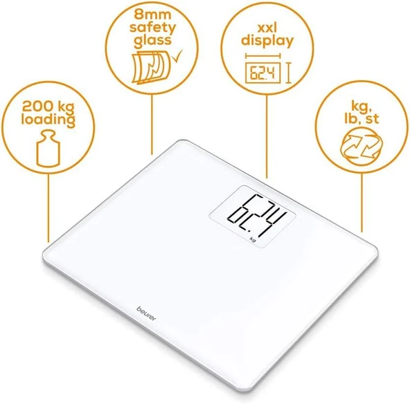 Beurer GS 340 XXL Beyaz Banyo Tartısı - 3