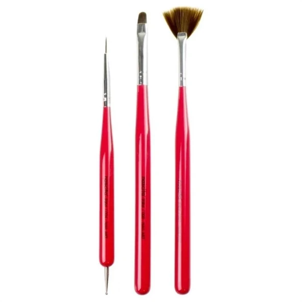 Nascita Nail Art Tırnak Süsleme Fırça Seti 3lü - 06