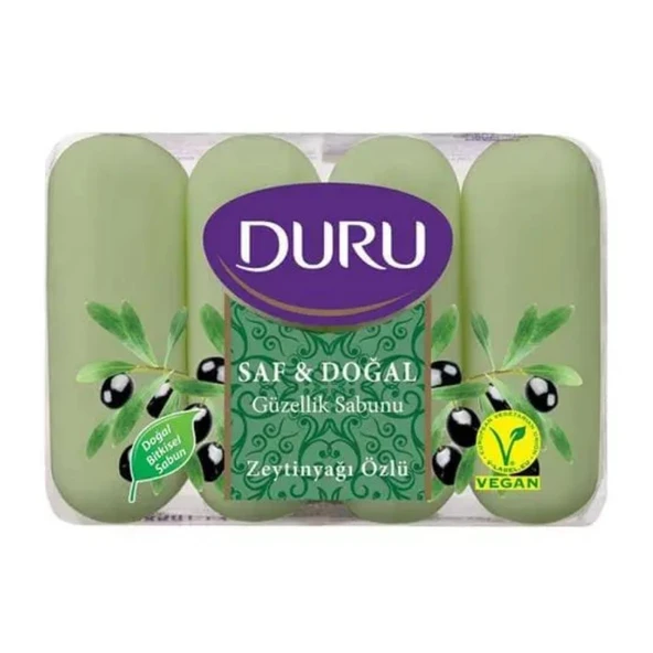 Duru Saf&Doğal Zeytinyağı Güzellik Sabunu 4 x 70gr