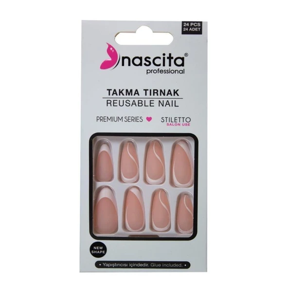 Nascita Stiletto Mat Tırnak 24'lü