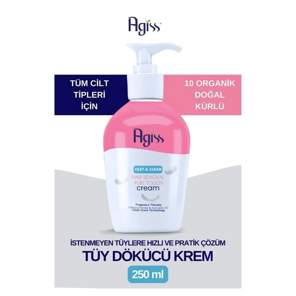 Agiss Fast Clean Tüy Dökücü Krem 250ml - 2