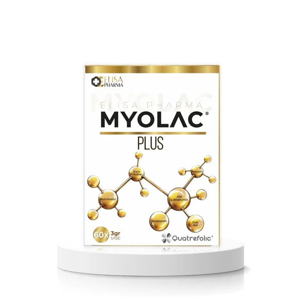 Myolac Plus 60 Saşe, Myo-inositol, Alfa-Laktalbumin, Astaksantin, Folik Asit, Krom Pikolinat, Selenyum İçeren Takviye Ed