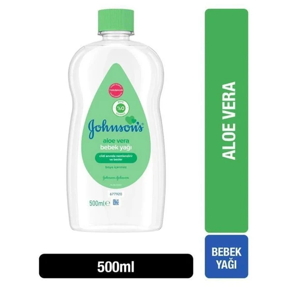 Johnsons Baby Bebek Yağı Aloe Vera 500ml ürün görseli