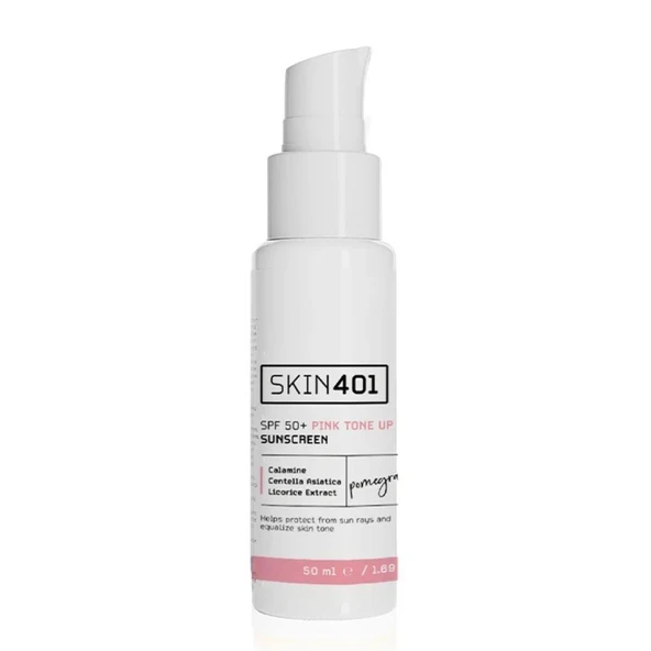 Skin401 Spf 50 Pink Tone Up Pembe Ton Eşitleyici Güneş Kremi 50ml - 2
