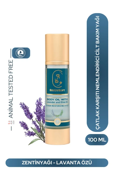 SiriusSoft Lavanta Özlü Nemlendirici Çatlak Karşıtı Vücut Cilt Bakım Yağı 100 ml - 2