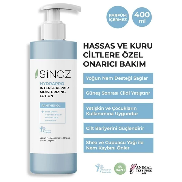 Sinoz Yoğun Nemlendirici Ve Onarıcı Bakım Losyonu 400ml - 2