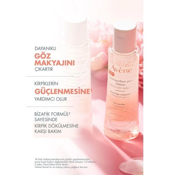 Avene Demaquillant Yeux Intense Makyaj Temizleme Suyu 125ml - Resim 3