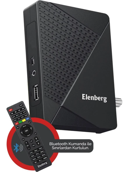 Elenberg Internet Tv Destekli Bluetooth Kumandalı Full Hd Uydu Alıcı - 2