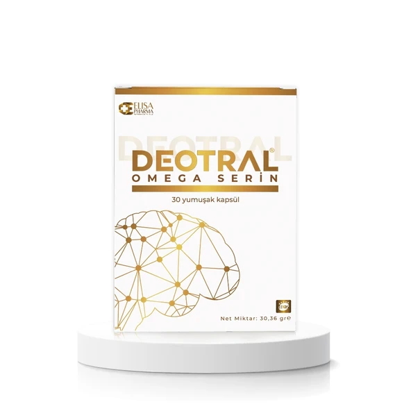 Deotral Omega Serin 30 Softgel, Fosfatidilserin, EPA 400 mg, DHA, Omega 3 İçeren Balık Yağı