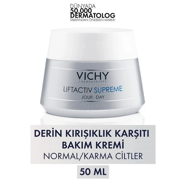 Vichy Liftactiv Supreme Yaşlanma Karşıtı Normal ve Karma Cilt için Krem 50 ml ürün görseli 1