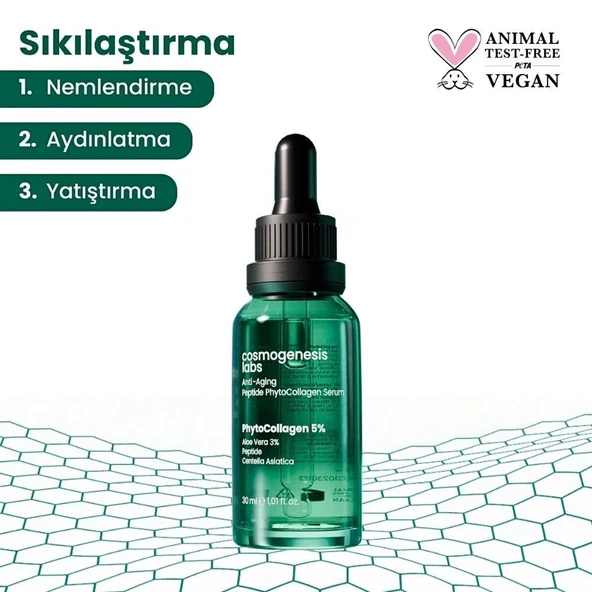 Cosmogenesis Labs Yaşlanma Karşıtı Bitkisel Kolajen Serum 30ml - 5