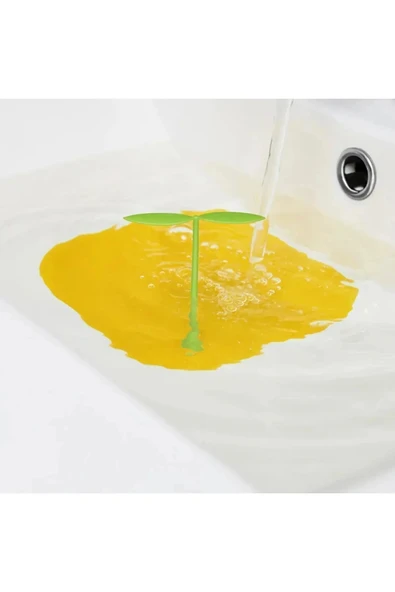 TİNEKE Gider Kötü Koku Önleyici Palmiye Lavabo Gider Kapatıcı Banyo Küvet Süzgeç Kapatma YEŞİL - 5