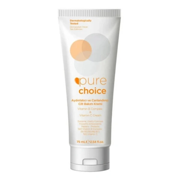 Pure Choice Vitamin C ve Vitamin B Complex Cilt Bakım Kremi 75ml