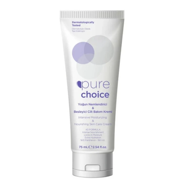 Pure Choice Yoğun Nemlendirici ve Besleyici Cilt Bakım Kremi 75ml