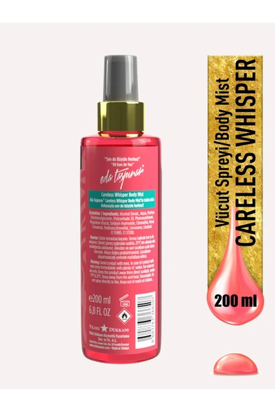 Eda Taşpınar Careless Whisper Body Mist Vücut Spreyi 200ml. - 2