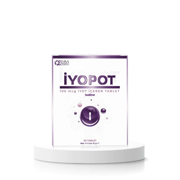 İyopot İyot İçeren Takviye Edici Gıda 30 Tablet