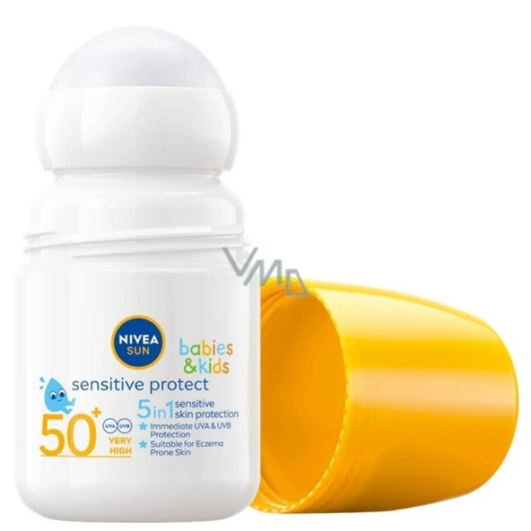 Nivea Sun Kids Hassas Koruma Güneş Koruyucu Roll-on SPF50 50ml - Resim 2