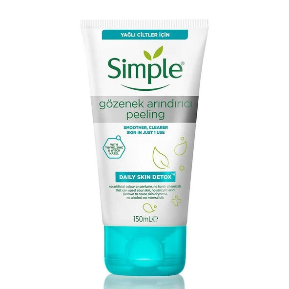 Simple Daily Skin Detox Gözenek Arındırıcı Peeling 150ml