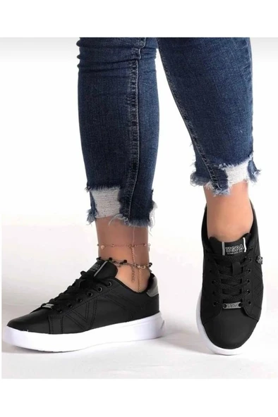 U.S. Polo Assn. EXXY 5FX 101946744 Kadın Sneaker Ayakkabı Siyah 36-40 - 2