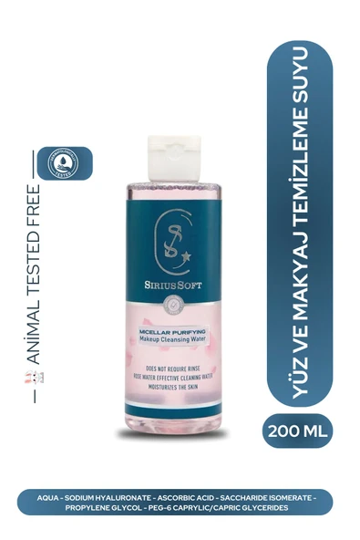 SiriusSoft Micellar Yüz Ve Makyaj Temizleme Suyu Organik 200 ml - 2