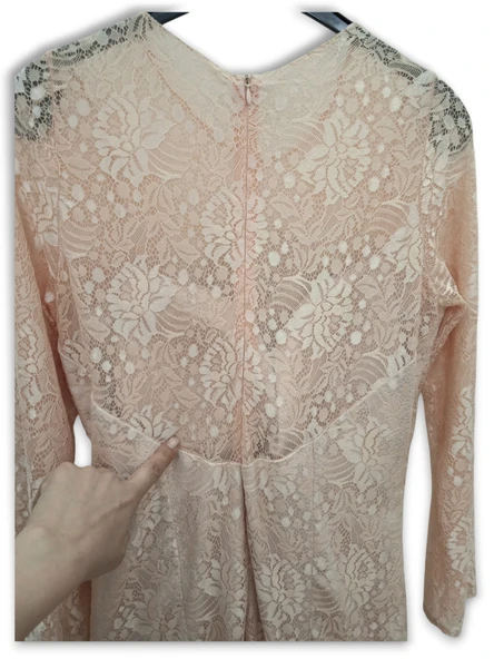 Kaliteli SOMON RENGİ Zarif Asil Abiye 46 xxl 44 - 7