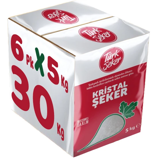 Türk Şeker Toz Şeker 30KG (6Pk*5Kg)