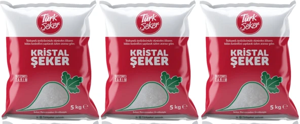 Türk Şeker Toz Şeker 15KG (3Pk*5Kg)