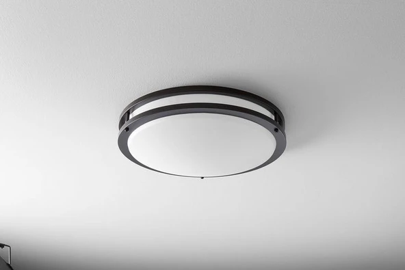 Elektrikle Çalışır, Radar Sensörlü, Karanlıkta Hareket Gördükçe Yanar, 24 Watt Modern Tasarım Tavan Aplik - 4