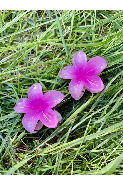 2'li Küçük Boy Lotus Çiçeği Mandal Toka 4.5 Cm - 2