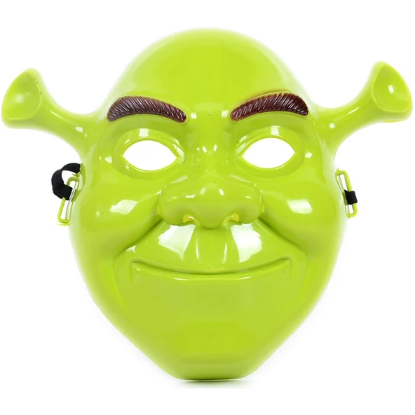 Yeşil Shrek Maskesi 21x25 Cm - 1