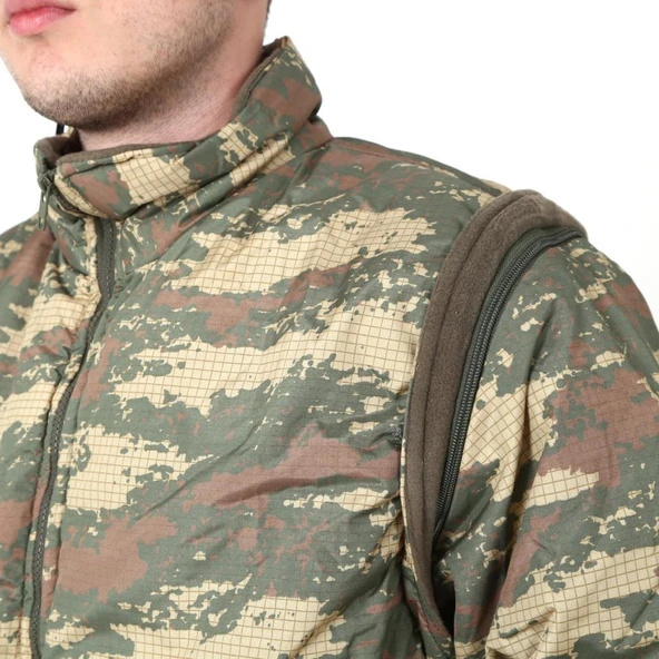 Single Sword Kolları Çıkabilen Kamuflaj Hafif Erkek Pilot Mont - 2