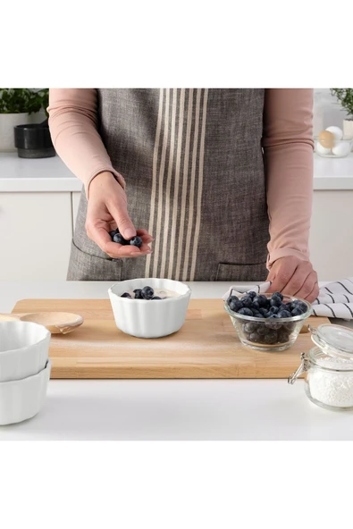 Tart Vardagen Kırık Beyaz 11 Cm Sufle Kabı Beyaz 1 Stoneware - 3