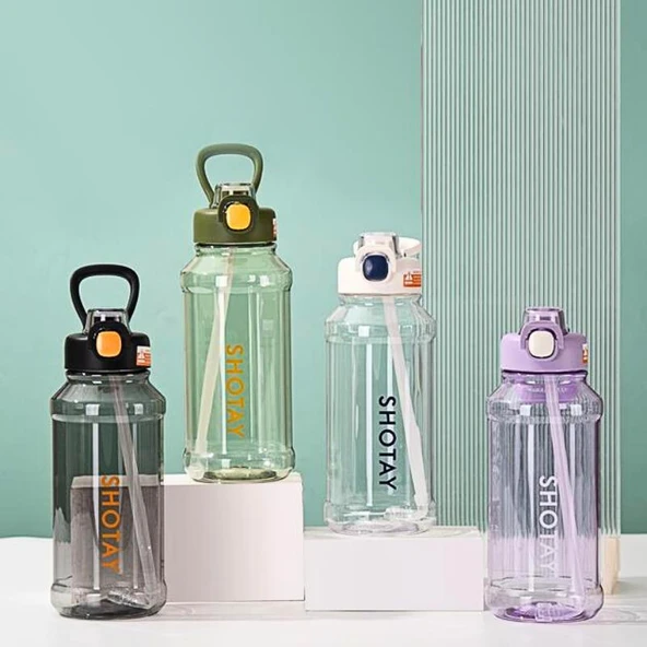 Shotay Su Matarası Tritan Yeşil 1300Ml - 4