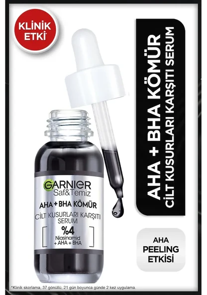 Garnier AHA + BHA Kömür Peeling Etkili Yüz Serumu 30 ml - 1