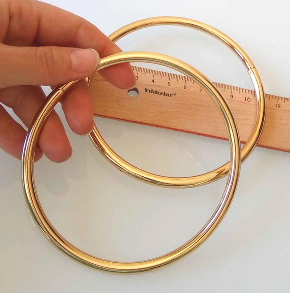 Çanta Aksesuar 11 Cm Light Gold Renk Metal Çanta Sapı