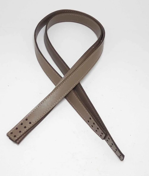 Çanta Aksesuar Vizon Renk, 80 Cm Suni Deri Cift Sap ürün görseli 1