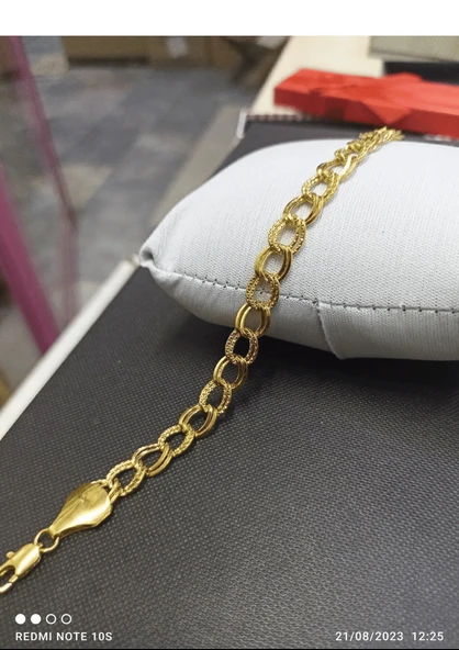 22 GOLD KAPLAMA UZAY YOLU BİLEKLİK