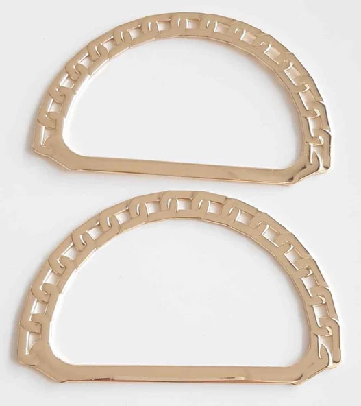 Çanta Aksesuar Light Gold Renk, Zincir Görünümlü Metal Çanta Sapı ürün görseli 1