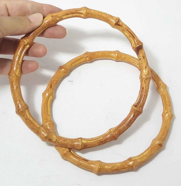 Çanta Aksesuar Bambu Görünümlü Plastik Çanta Sapı