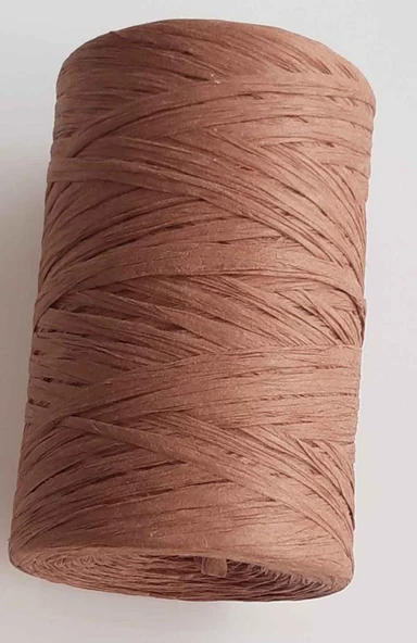 Çanta Aksesuar Kahve Renk Rafya İp