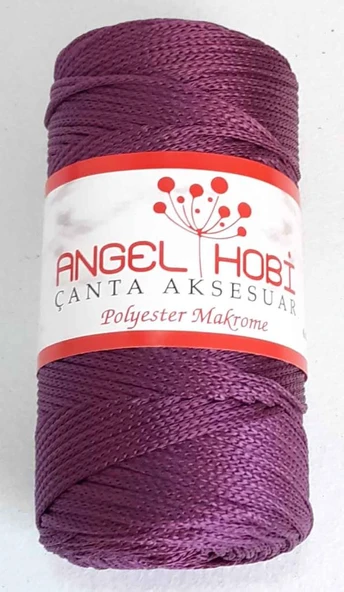 Çanta Aksesuar Mürdüm Renk Polyester Makrome