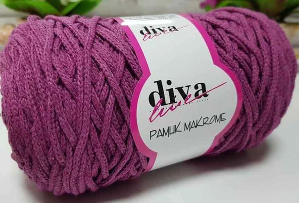 Çanta Aksesuar Diva Pamuk Makrome Mürdüm (Kalın)