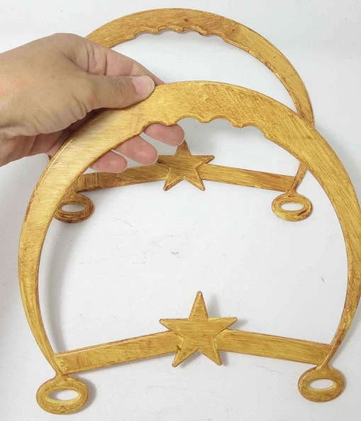 Çanta Aksesuar Bambu Görünümlü Plastik Çanta Sapı